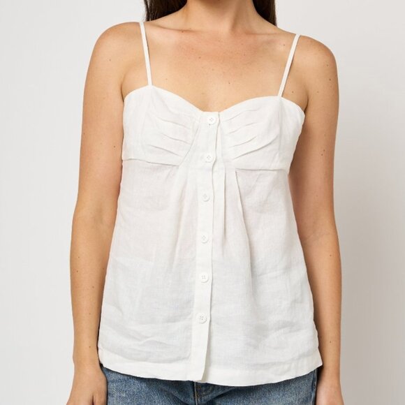 Joie Lavan Sleeveless Top 100% Linen, XL - Picture 3 of 7